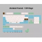 Forest Animals 104+30 XDA-like Profile Keycap Set Cherry MX PBT Dye-subbed for Mechanical Gaming Keyboard